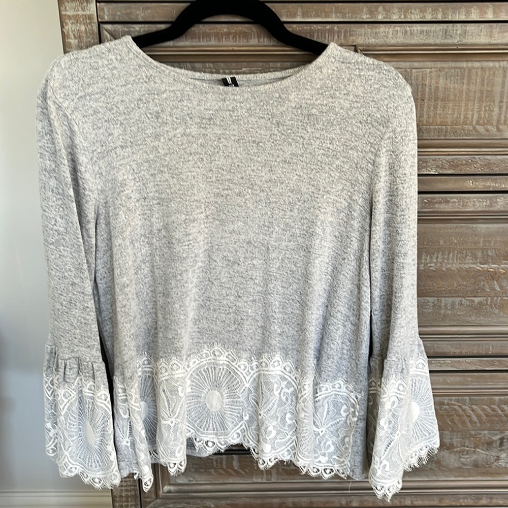 Lace detail blouse